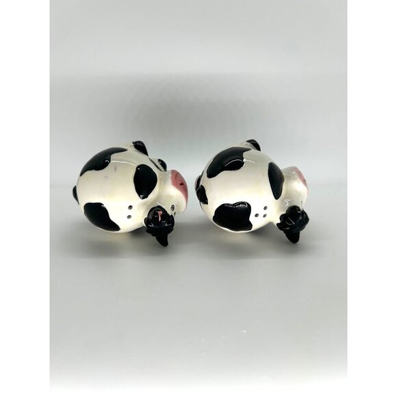 Silly Cow Salt & Pepper Shaker Ceramic Farmhouse Kitchen Decor Cottage Core - Picture 6 of 8